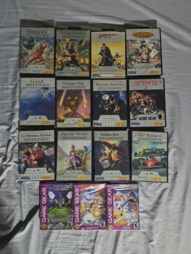 Lote cartuchos game gear originais