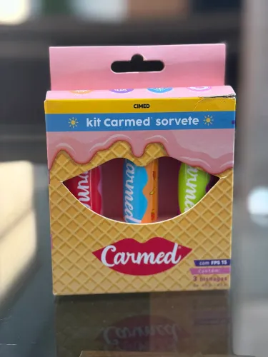 Carmed sorvete 3 bisnagas