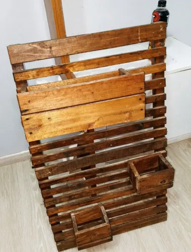 Painel Floreira Vertical em Madeira