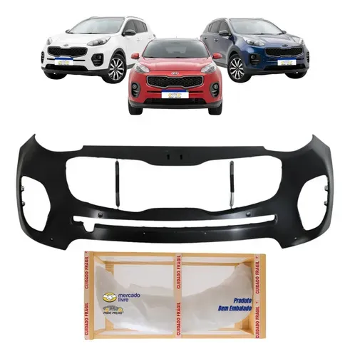 Parachoque Dianteiro Kia Sportage 2017 2018 2019 Novo Preto