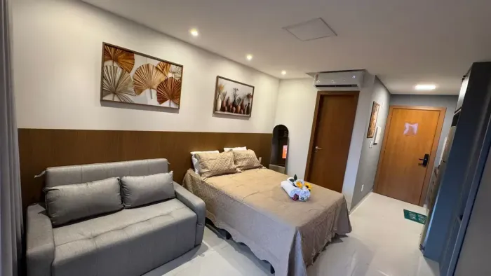 INVISTA ONDE SALVADOR MAIS CRESCE - STUDIO MOBILIADO NA PEDRA DO SAL