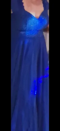 Vestido azul de festa Tam GG