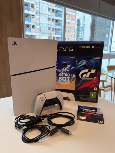 Playstation 5 Slim Edição Digital | Completo na caixa | Nota Fiscal | Garantia | Com jogo