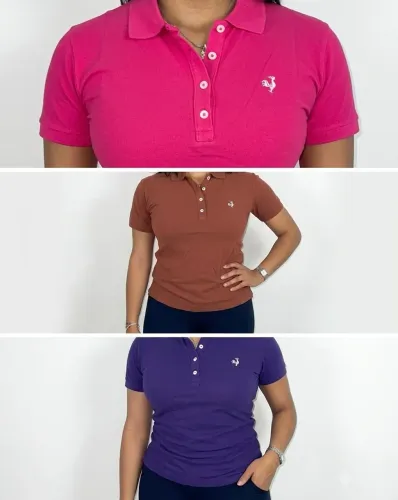Blusa polo feminina 