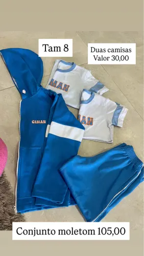 Uniforme escolar ciman conjunto ou separado tam 8