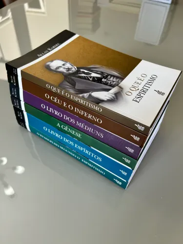 Box Seis Livros Allan Kardec - NOVOS