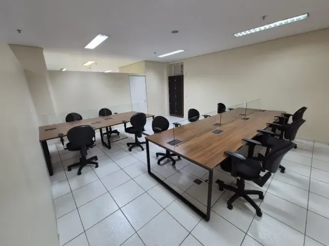 Mobiliário Completo Squema para Escritório - 10 Postos + Sala de Reunião