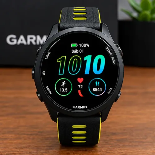 GARMIN FORERUNNER 265S - BLACK - NOVO