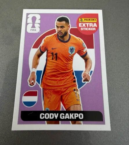 Figurinha Extra Legend Cody Gakpo Lilás Copa do Mundo 2026 Panini