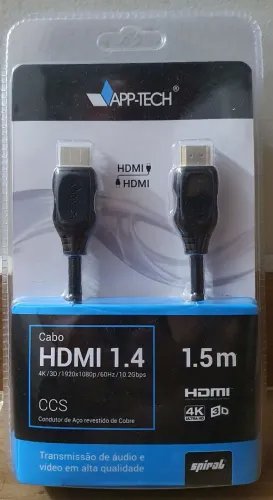 Cabo HDMI para TV, vídeo game e PC