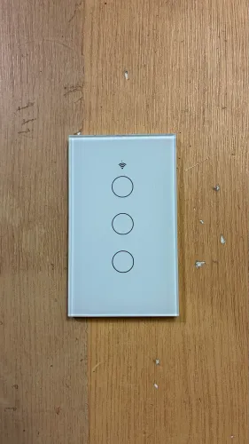 Espelho Tampa Vidro Temperado interruptor smart 4x2 Branco