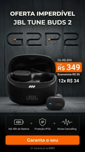 FONE DE OUVIDO JBL TUNE BUDS 2 BLUETOOTH CANCELAMENTO RUÍDO ORIGINAL LACRADO