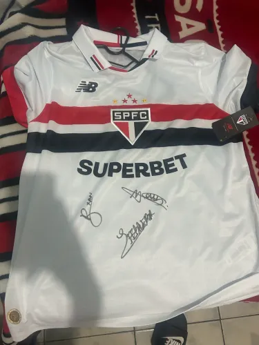 Camiseta São Paulo autografada