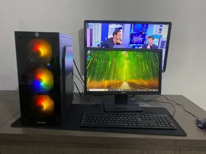 Computador Gamer Intel core i5 7400 3.5Ghz 16gb Ddr4 Ssd Nvidia GTX 1050ti 4gb Monitor