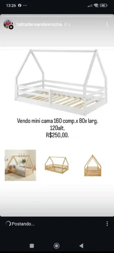 Mini cama infantil.
