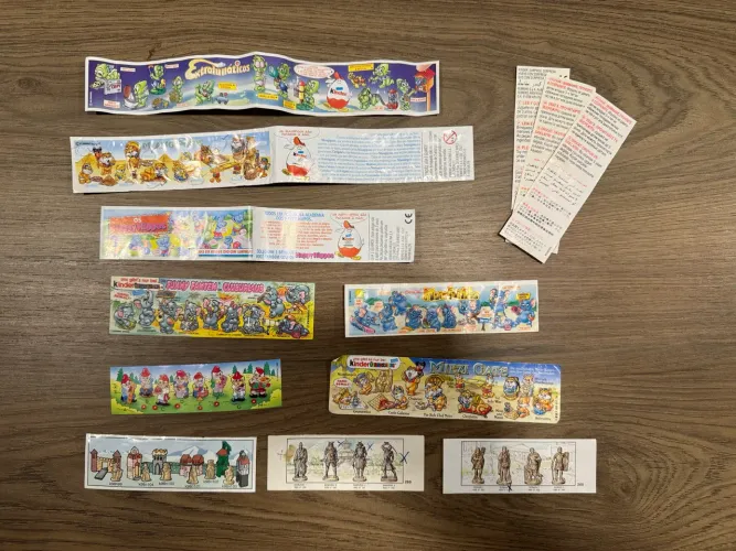 Folhetos kinder ovo anos 90