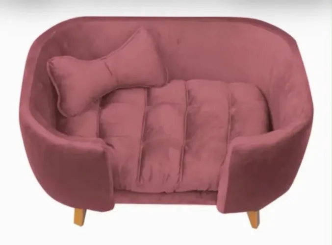 Cama para cachorro rosê novaa