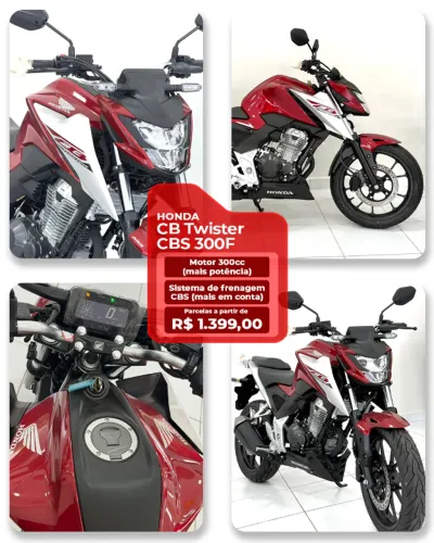 HONDA CB300 TWISTER 300F ABS E CBS 2026 ZERO KM