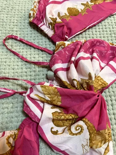 Blusinha Rosa com estampa - tamanho P