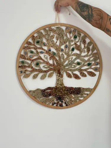 Árvore da Vida/ Quadro em Pedras Naturais 