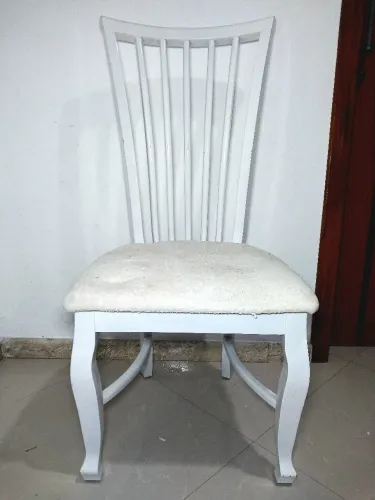 Conjunto de 6 Cadeiras de Madeira Maciça - Branca