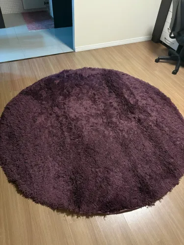 tapete circular roxo