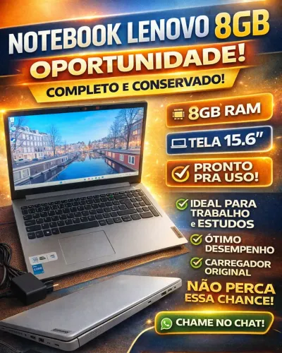 Notebook Lenovo IdeaPad 1 - Intel Core i3 | 8GB RAM | Impecável