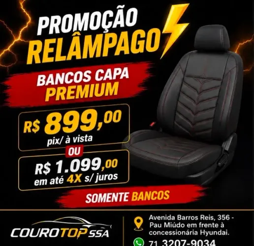 BANCO CAPA COURO