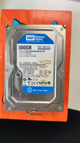 HD 500 GB WD BLUE SATA EM PERFEITO ESTADO E FUNCIONAMENTO