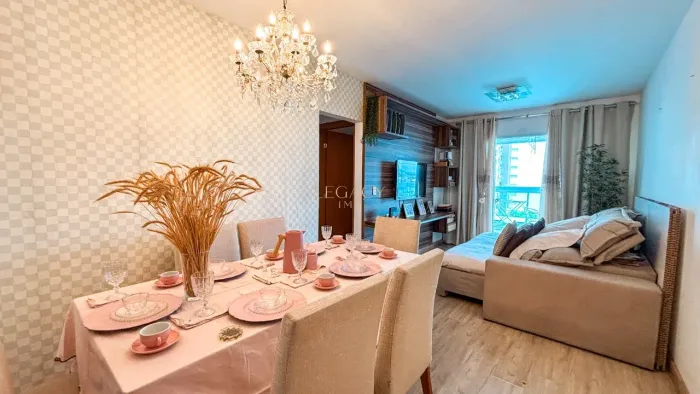 Apartamento à venda em Vila Velha-ES, Praia de Itaparica: 2 quartos, 1 suíte, 1 sala, 2 ba