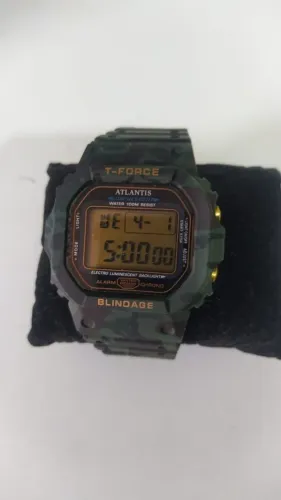 Relógio Atlantis T-Force Blindage Camuflado Novo