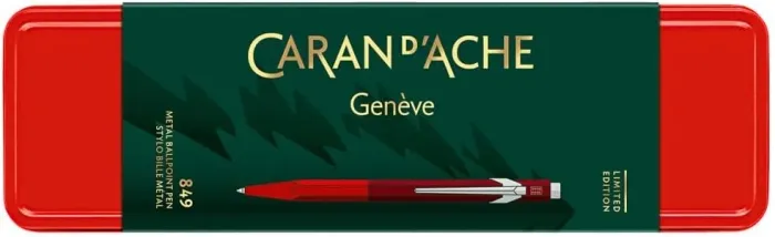 Caneta Esferográfica Caran d'Ache Wonder Forest Vermelha - Edição Especial