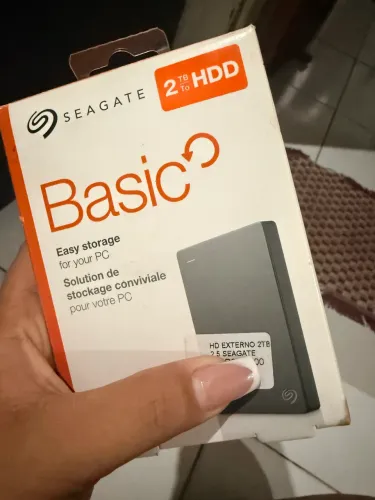 HD externo novo lacrado.