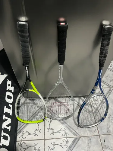 Kit Completo de Tênis - 3 Raquetes + Capas + Bolsa (Dunlop/Wilson)
