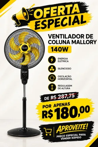 VENTILADOR DE COLUNA MALLON