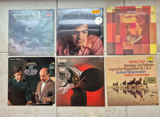 Lote 6 LPs Vinil Importados Clássicos (DG, RCA, EMI)
