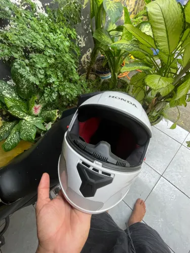 Capacete Honda HFS 2025 branco Original sem viseira