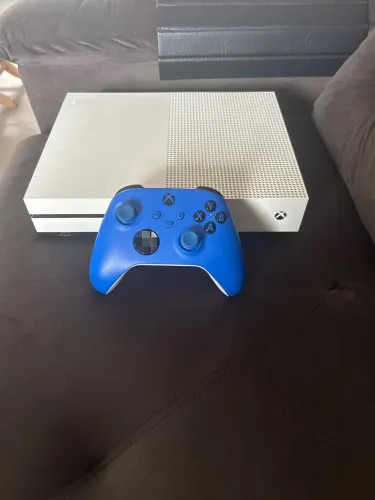 ? VENDO XBOX ONE S BRANCO+ CONTROLE AZUL | ÓTIMO ESTADO ?