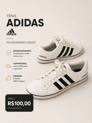Tênis adidas pouco usado 
