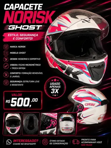 Capacete Norisk ghost