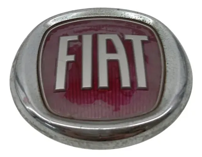 Emblema Grade Dianteira Fiat Palio Siena Strada Uno 2006 07 Prata