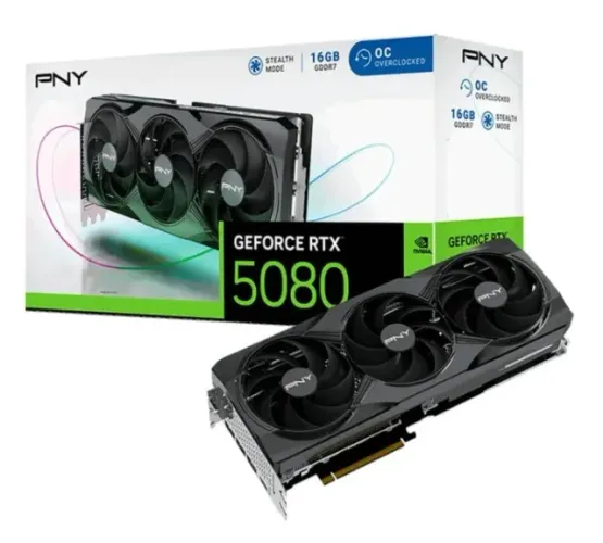 Placa de video PNY RTX5080 OC nova