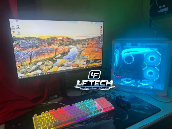 PC rápido Visual clean e gamer