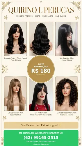 Peruca wigs bio humano Premium 