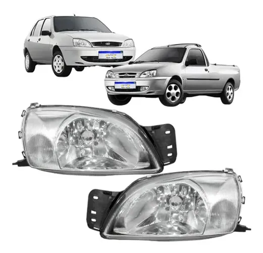 Farol Fiesta Courier 2000 2001 2002 2003 2004 2005 A 13 Par Direito