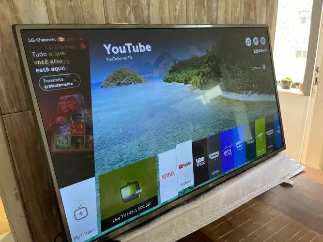 Smart tv LG 43 4K pega todos os aplicativos