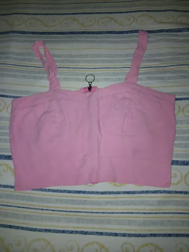 Cropped rosa 50 reais