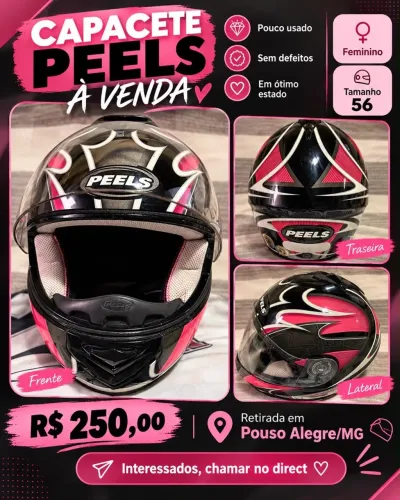 Vendo capacete  PEELS