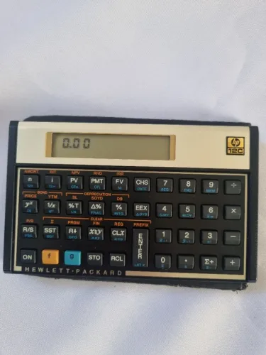 Calculadora Financeira HP 12C Usada com Capa