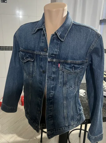 Levis Jaqueta Jeans Premium Relaxed - Azul Escuro